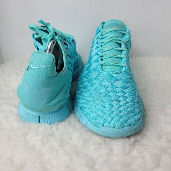Nike Free Inneva Woven Tech SP Aqua/Kumquat Mens  Size 10.5 Sneaker 705797-448 - Picture 4 of 10